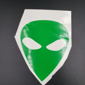 Alien Head Vinyl Decal - UFO Extra Terrestrial