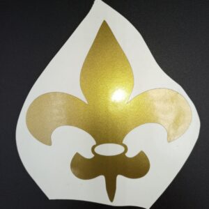 Fleur-De-Lis Adhesive Vinyl Decal French Symbol of Nobility Saints logo