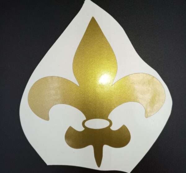 Fleur-De-Lis Adhesive Vinyl Decal French Symbol of Nobility Saints logo