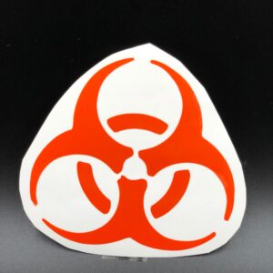 Biohazard Contamination Symbol Adhesive Vinyl Decal Virus Warning Safety Sign