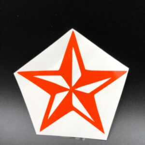 Nautical Star Adhesive Vinyl Decal Punk Sailor Symbol